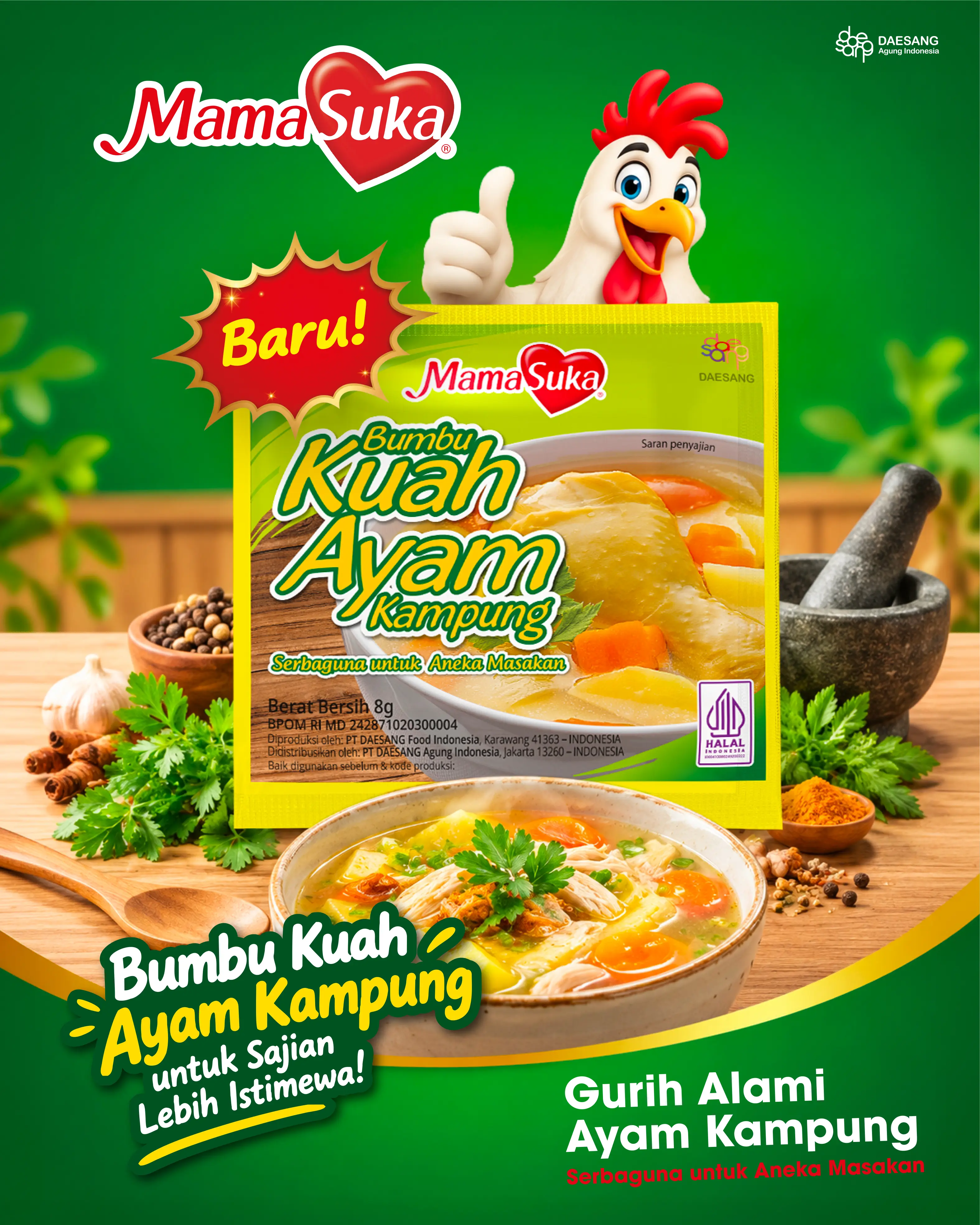 Tiang Rak Ayam Kampung